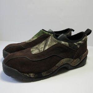 RedHead Suede Leather Camo Slip-On Moc Men's 10
